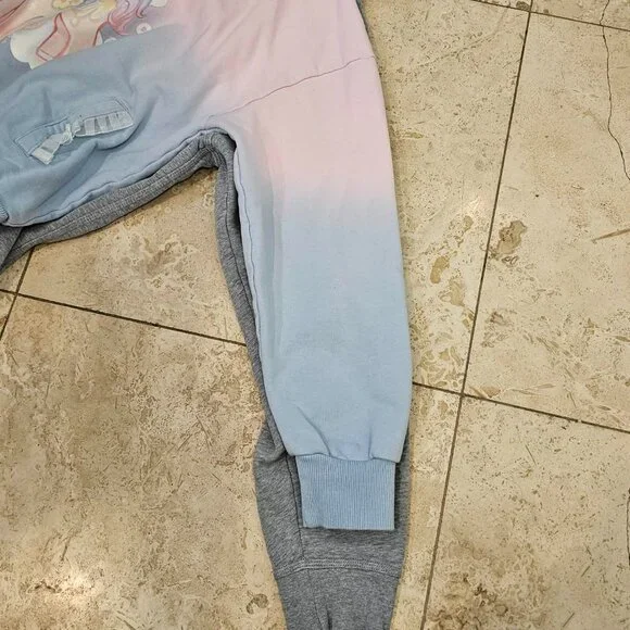 Catwish Pastel Unicorn Hoodie Pink Blue Ombre Kawaii Fairycore Sweatshirt - Picture 11 of 11